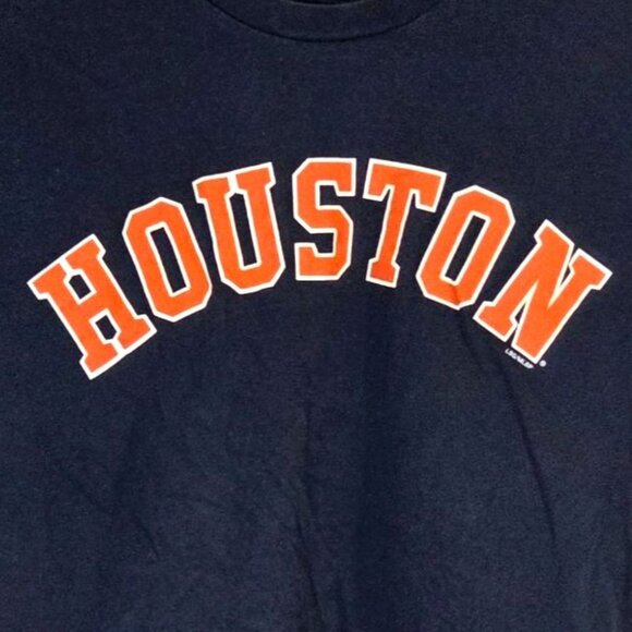 Houston Astros MLB T-Shirt Mens Sz S Cotton Navy Short Sleeve - Picture 1 of 4